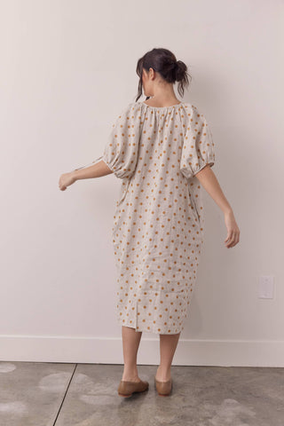 Linen Polka Dot Dress