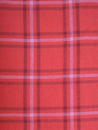 Winter Red Plaid Dress