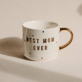 Best Mom Ever Gold Tile Coffee Mug - Gifts & Home Decor