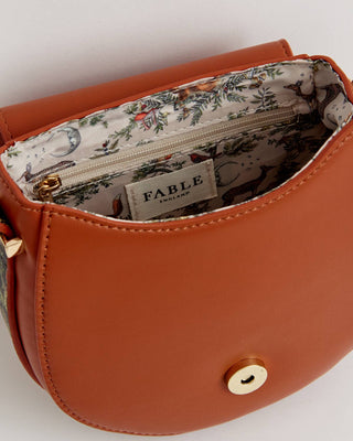 FABLE A Night's Tale Saddle Purse Tan