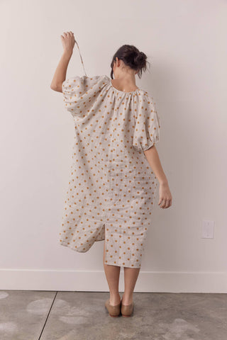 Linen Polka Dot Dress